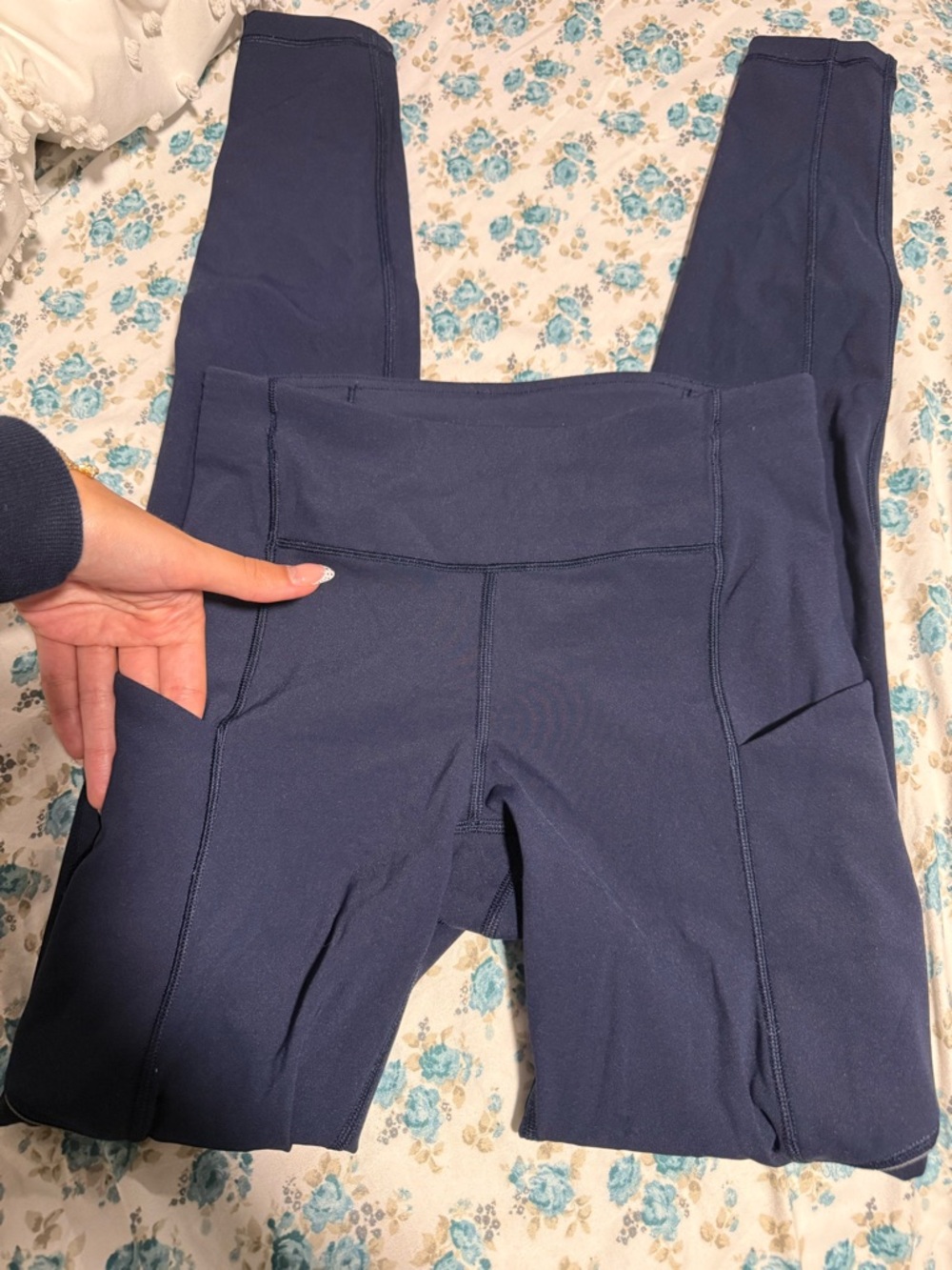 Navy Lululemon Full Length Leggings